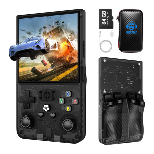 Ručna konzola GAME MASTER R36 Max 64GB transparent crna - 616387