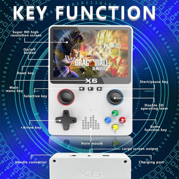Ručna konzola X6 32GB crna - 613226