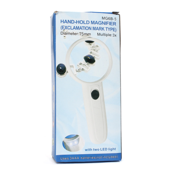 Rucna lupa 3x sa LED svetlom - 220451