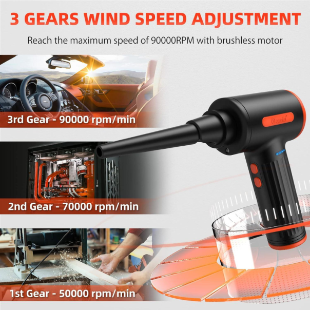 Rucni kompresor AD 20 90W HQ crno narandzasto - 215612