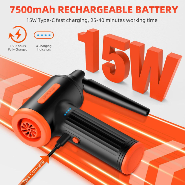 Rucni kompresor AD 20 90W HQ crno narandzasto - 215612