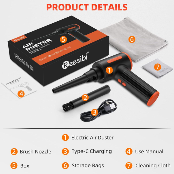 Rucni kompresor AD 20 90W HQ crno narandzasto - 215612