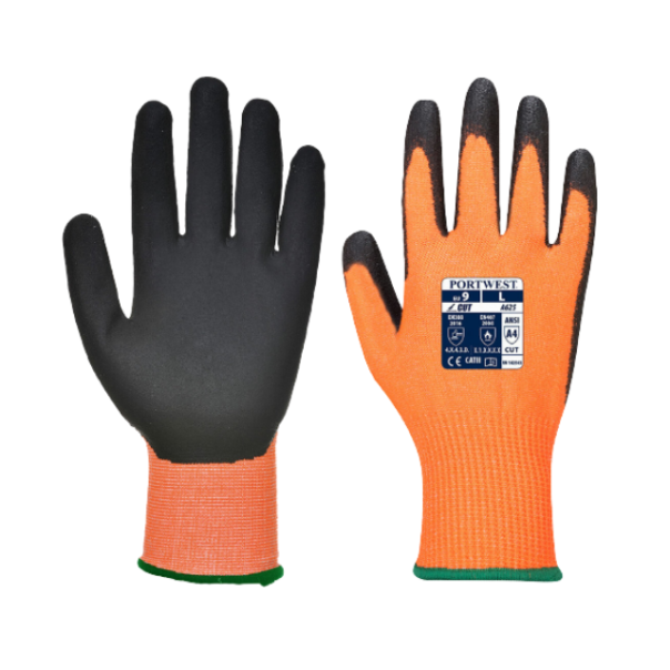 PORTWEST Rukavice Vis-Tex PU A625, narandžasta/crna - 57503