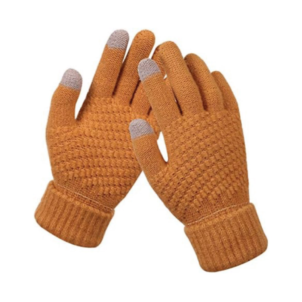 Rukavice za touch screen BRAIDED kamel - 607017