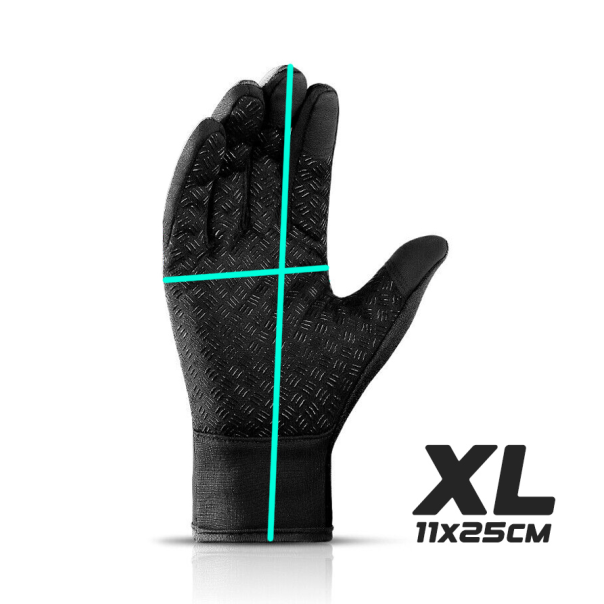 Rukavice za touch screen Forest crne XL - 211180