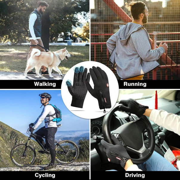 Rukavice za touch screen Forest narandzaste XL - 211183