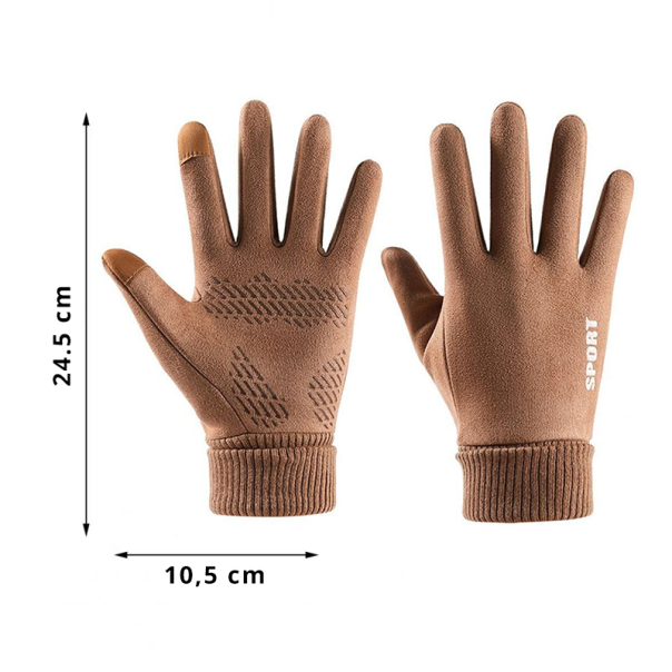 Rukavice za touch screen Sport braon - 210751