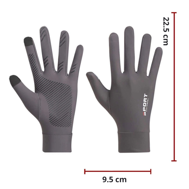 Rukavice za touch screen Sport Zero sive - 210754