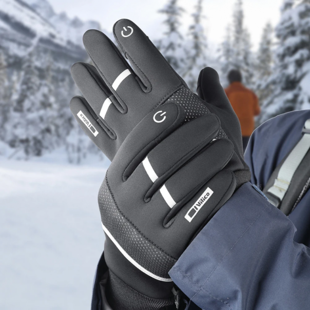 Rukavice za touch screen Vilico sive L - 213593