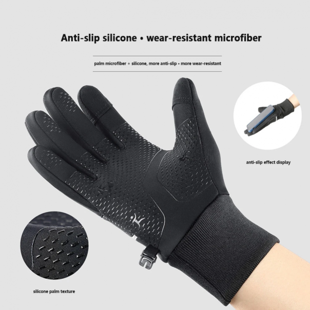 Rukavice za touch screen Vilico sive L - 213593