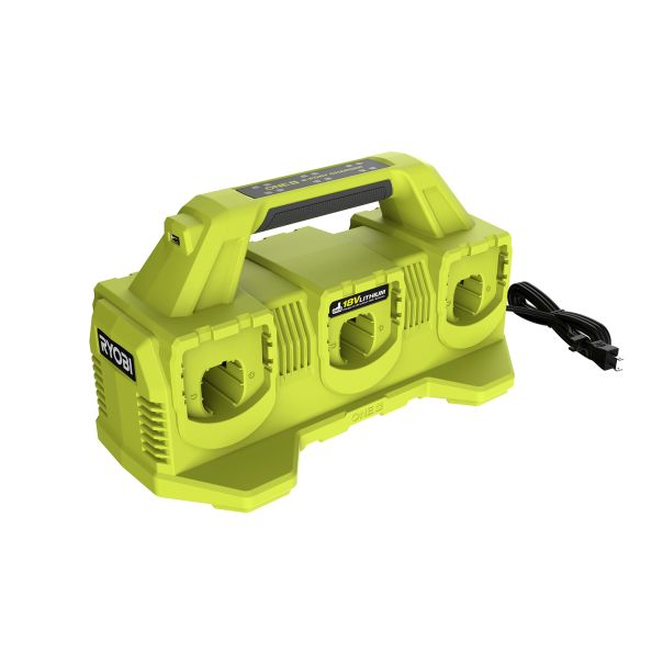 RYOBI Punjač baterija 4A sa 6 portova (ulaza), 18V ONE+ RC18640 - RC18640