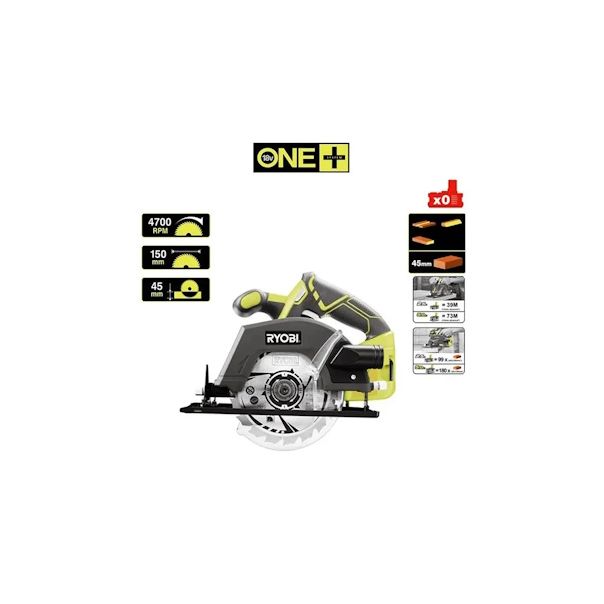 RYOBI Akumulatorska kružna testera 150mm ONE+ 18V R18CSP-0 - R18CSP-0