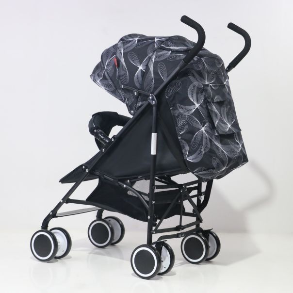 ePlayBaby Kišobran kolica (S200) - black circle - S200BLKCR