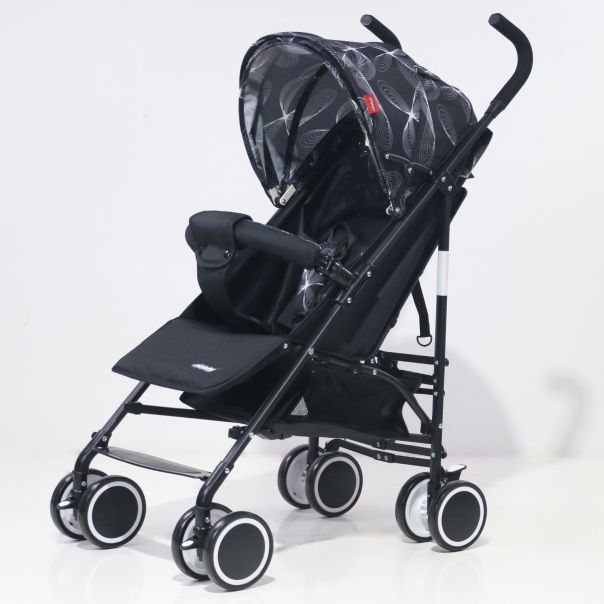 ePlayBaby Kišobran kolica (S200) - black circle - S200BLKCR