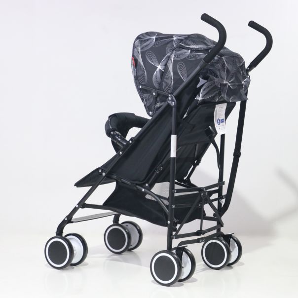 ePlayBaby Kišobran kolica (S200) - black circle - S200BLKCR