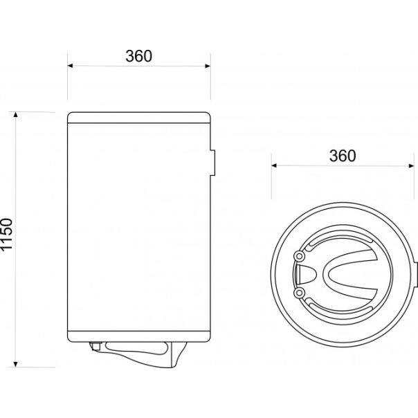 ELIT Bojler 80L slim prohromski kazan - 463-1