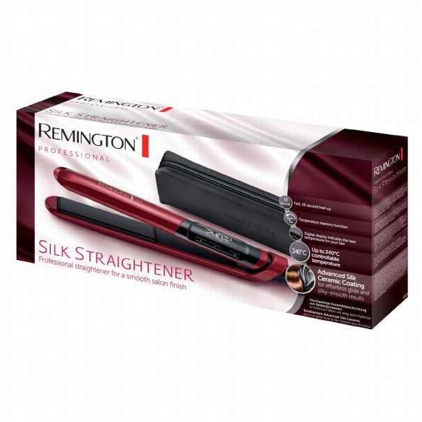 REMINGTON Presa za kosu S9600 Silk, crvena - S9600
