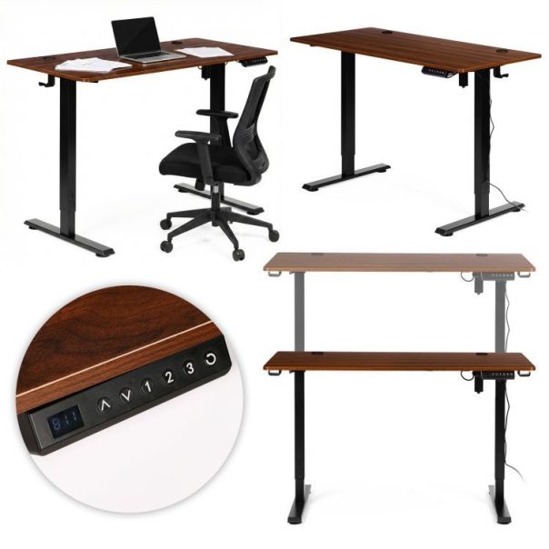 MODERNHOME Samostojeci electric sto 120x60 cm podesavanje visine 72–117 cm dark oak - EP2828250