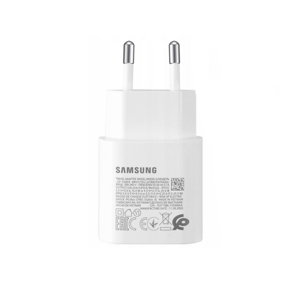 Samsung kućni punjač PD 3A 25W Type C bez kabla beli BULK (EP-TA800NWE) - 211162