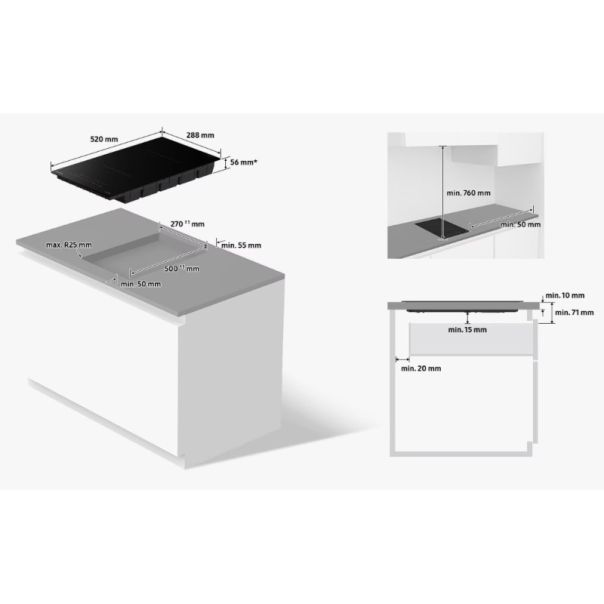 SAMSUNG Ugradna indukciona ploča NZ32BG2005FKU2 - EP2864038