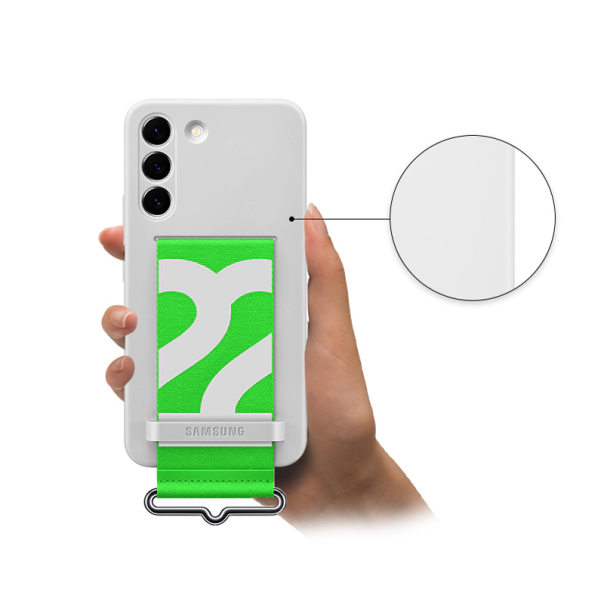 Samsung silikonska torbica sa kaisem za S906B Galaxy S22 transparent (EF-GS901-TWE) - 1300715