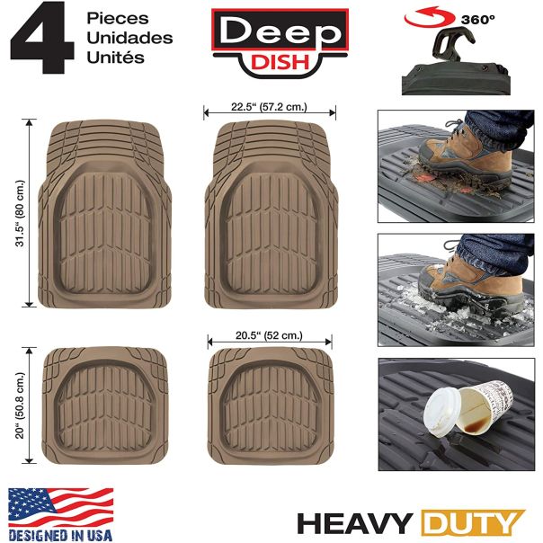 SUMEX Univerzalne gumene patosnice sand 4kom braon - SAND100