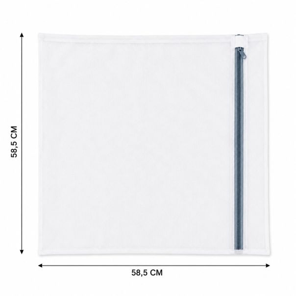 Mrežasta kesa za pranje veša sa rajsferšlusom 58,5 × 58,5 cm - EP3173669