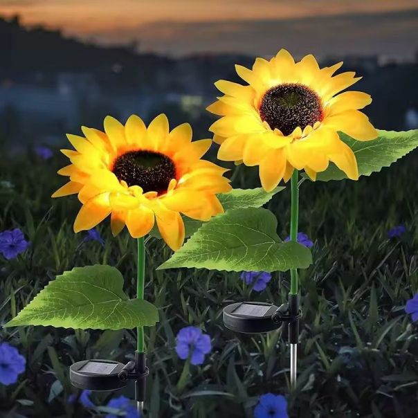 Solarna baštenska LED lampa Suncokret 75 cm – Dekorativna spoljašnja rasveta - EP3173654