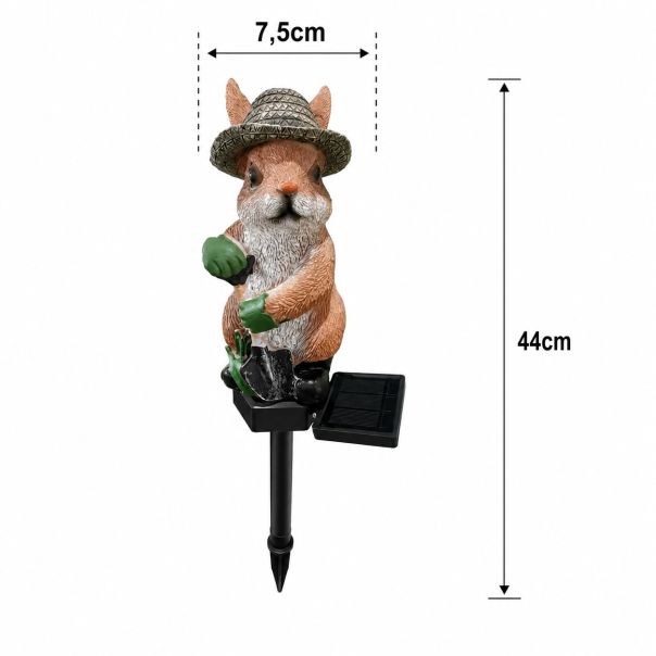 Solarna baštenska LED lampa Zec 44 cm – Dekorativna spoljašnja rasveta - EP3173651