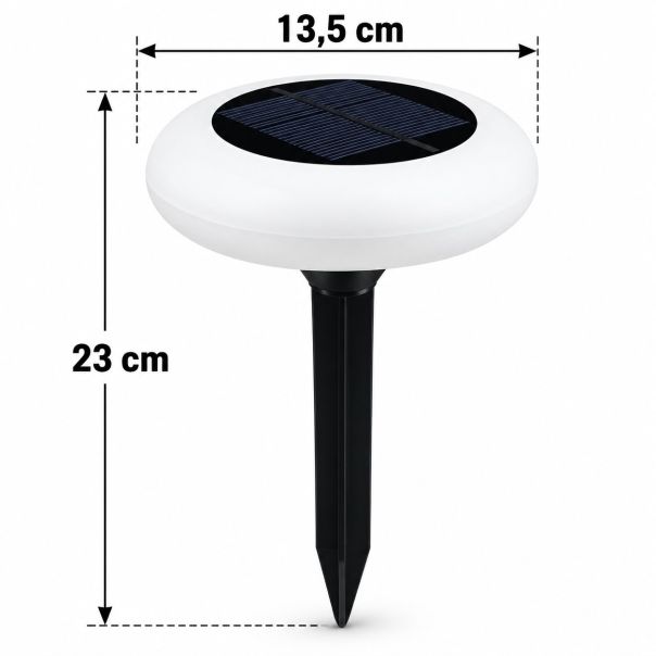 Solarna baštenska LED lampa 23 cm – Dekorativna spoljašnja rasveta - EP3173645