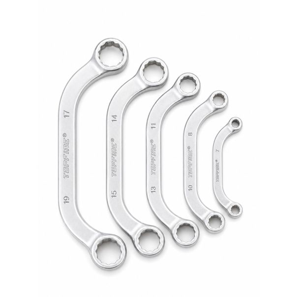 TOPFINE Set C okastih ključeva 5 kom. CrV 8–22 mm - EP3173639
