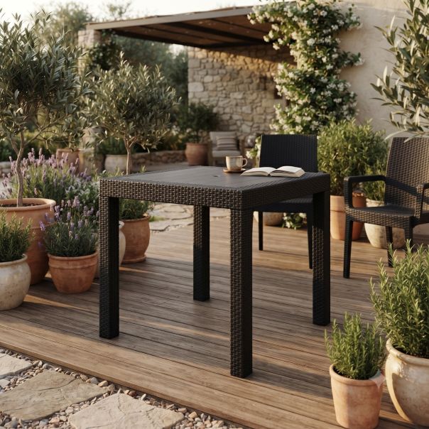 Baštenski sto Ratan PVC 90x90cm - EP3170390