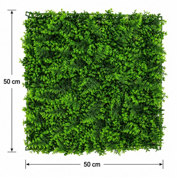PVC veštačka živa ograda 50 × 50 cm – Dekorativni zeleni panel - EP3170399
