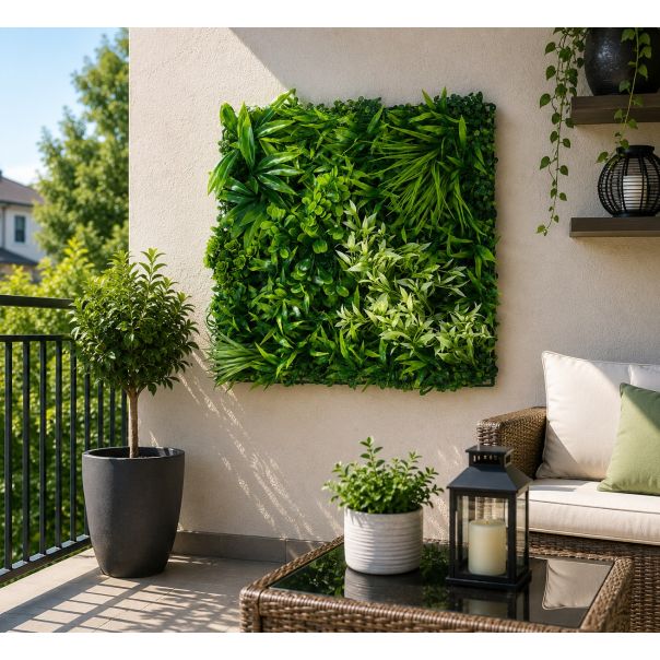 PVC veštačka živa ograda 50 × 50 cm – Dekorativni zeleni panel - EP3170408