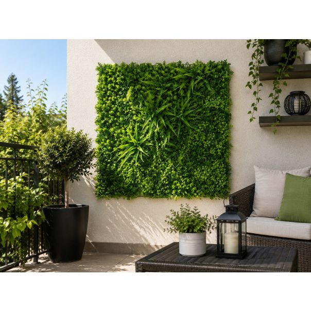 PVC veštačka živa ograda 50 × 50 cm – Dekorativni zeleni panel - EP3176283