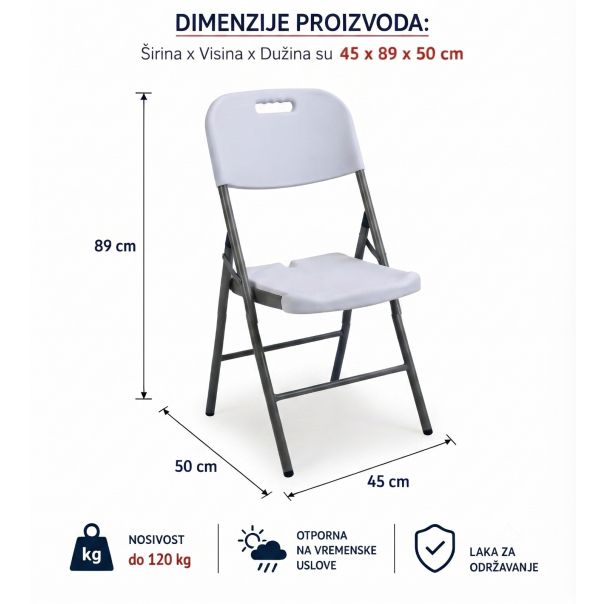 Baštenska stolica sklopiva - EP3170438