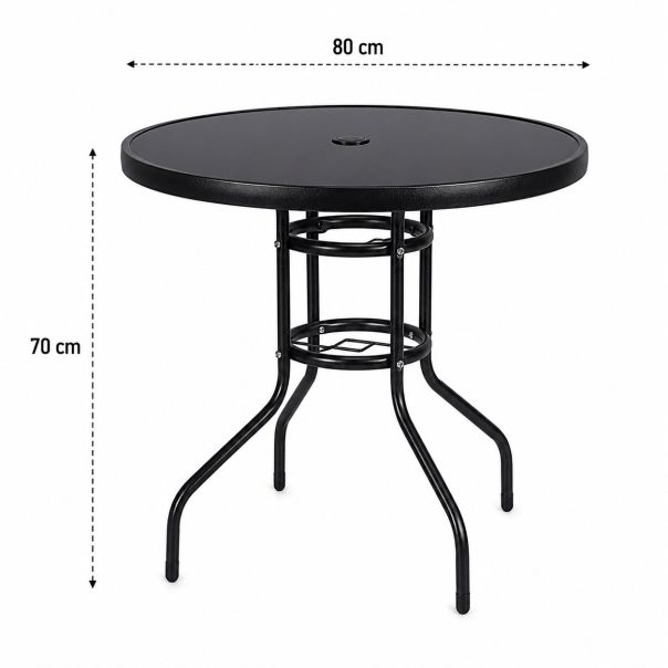 Baštenski sto okrugli nerasklopivi fi 80cm - EP3170372