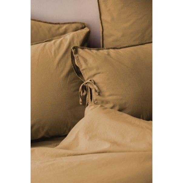 DEKOR DOM Komplet posteljina 200x220cm Issimo popline Natural fine, braon - 040644