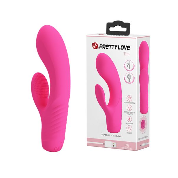 Savitljivi vibrator sa dodatnom stimulacijom klitorisa Tim - 014650-1
