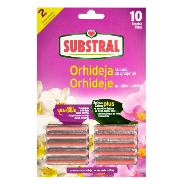 SUBSTRAL Đubrivo u štapićima za orhideje 10/1 - SC 7151