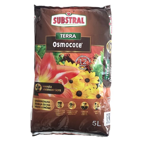 SUBSTRAL Zemlja za cveće Terra Osmocote 5L - SC 7701