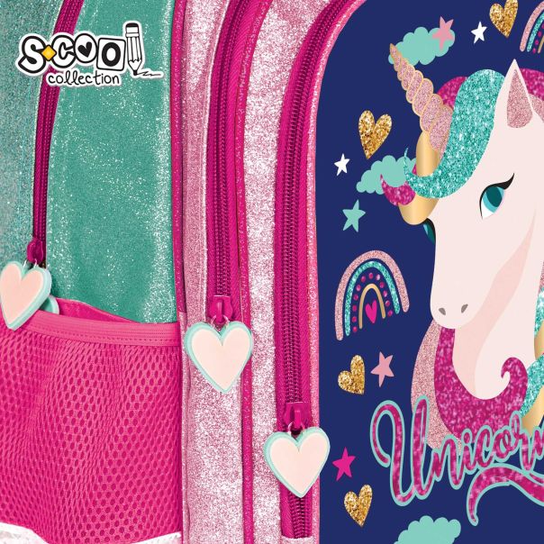 S-COOL Ranac anatomski Unicorn Dark Blue - SC1517