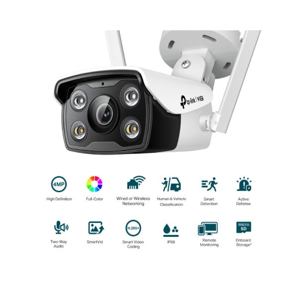 TP LINK Kamera VIGI C340-W Bullet, WiFi Full-Colour 4mm IR30m - SCA00797