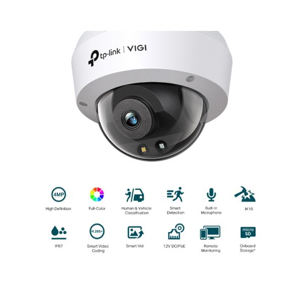 TP LINK Kamera VIGI C240-2.8mm, 4mpx Full colour Dom IR30m - SCA00801