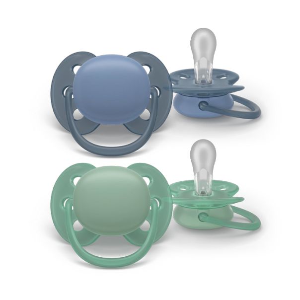 AVENT Set varalica Ultra Soft 6-18 meseci, plava/zelena - SCF091-42