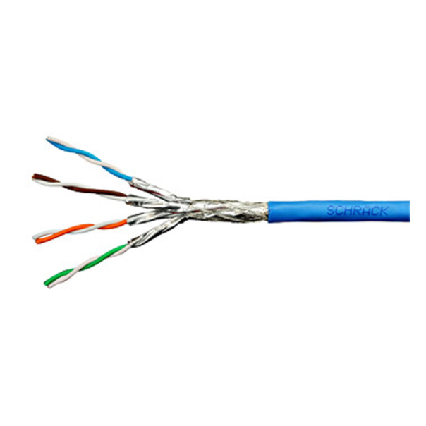 SCHRACK Cat.7 S/FTP - 1000 Mhz, 4x2xAWG-23, LS0H, plavi - CAB0109