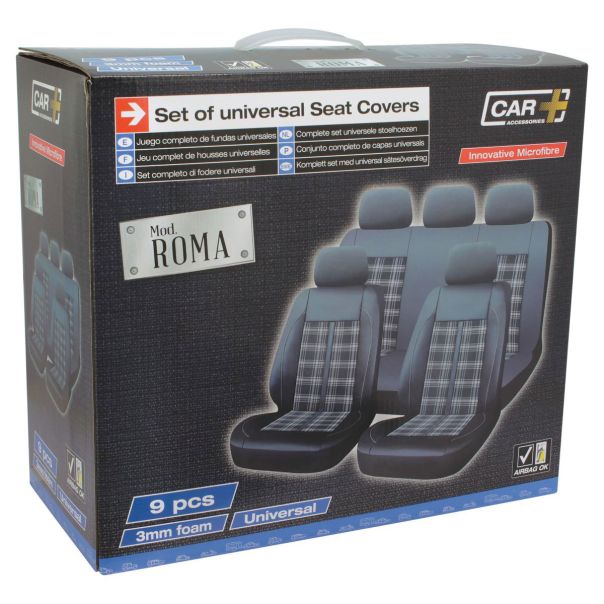 SUMEX Autopresvlake univerzalne roma  crno sive 9kom - SCR009G
