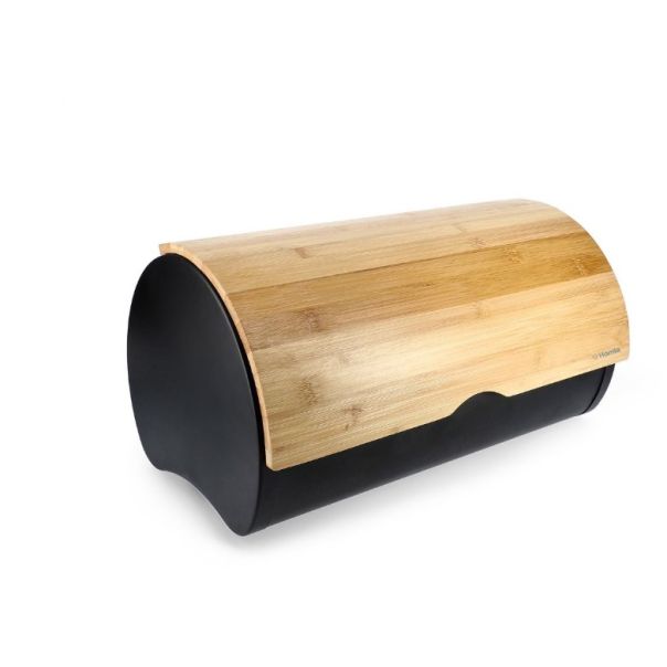 DEKOR DOM Kutija za hleb RAKEL 38x25x21 - Black - HML - EP2880387