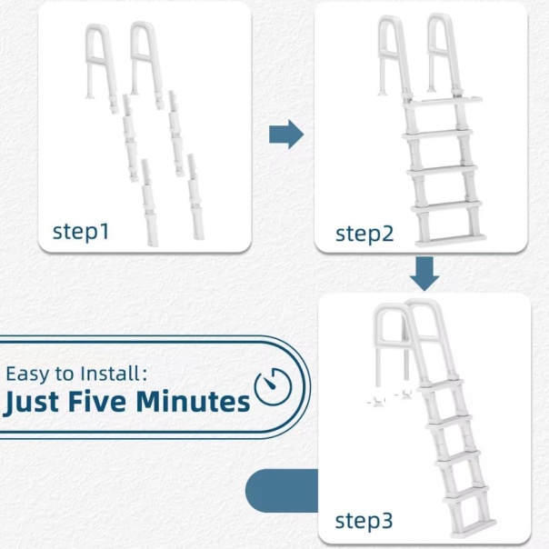 NERO Merdevine PVC za montažne bazene U10 - EP2885482