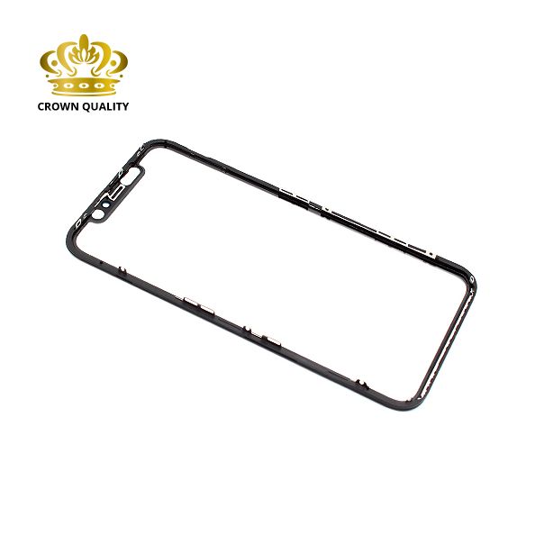 Staklo touch screen-a za iPhone 11 + frame + OCA stiker (Crown Quality) black - EP3047445